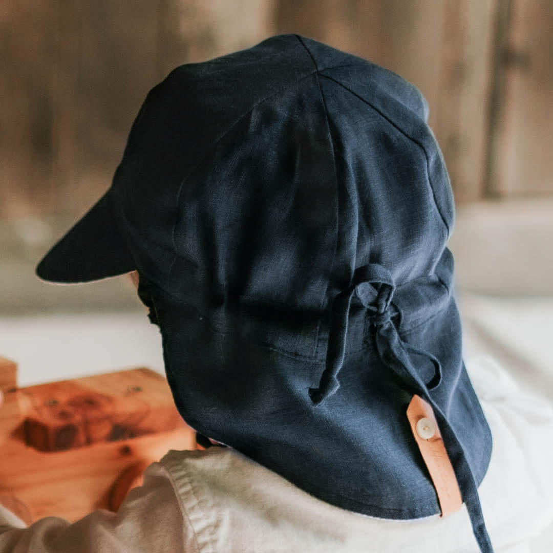 Bedhead - "Lounger" Reversible Flap Baby Sunhat - Charlie