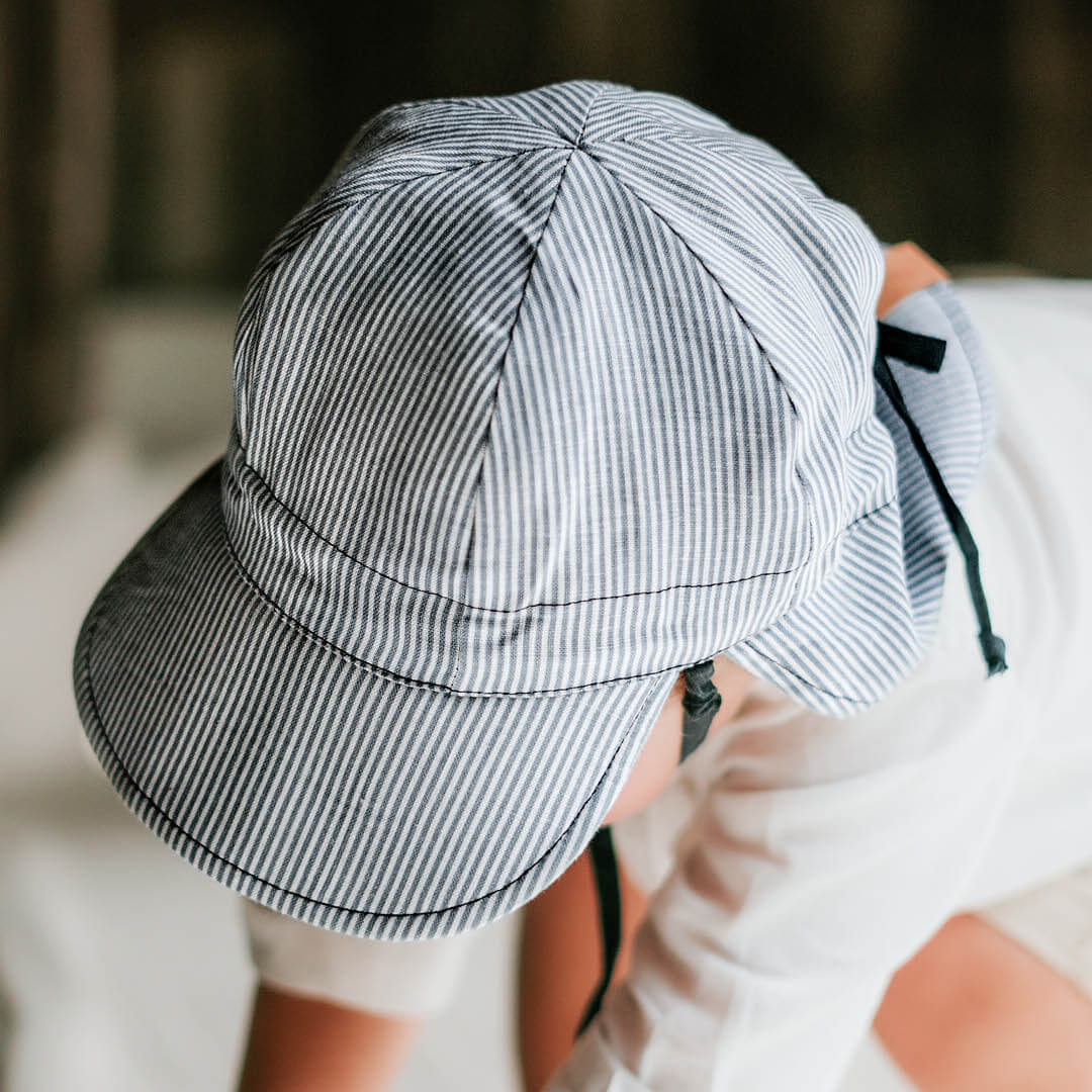 Bedhead - "Lounger" Reversible Flap Baby Sunhat - Charlie