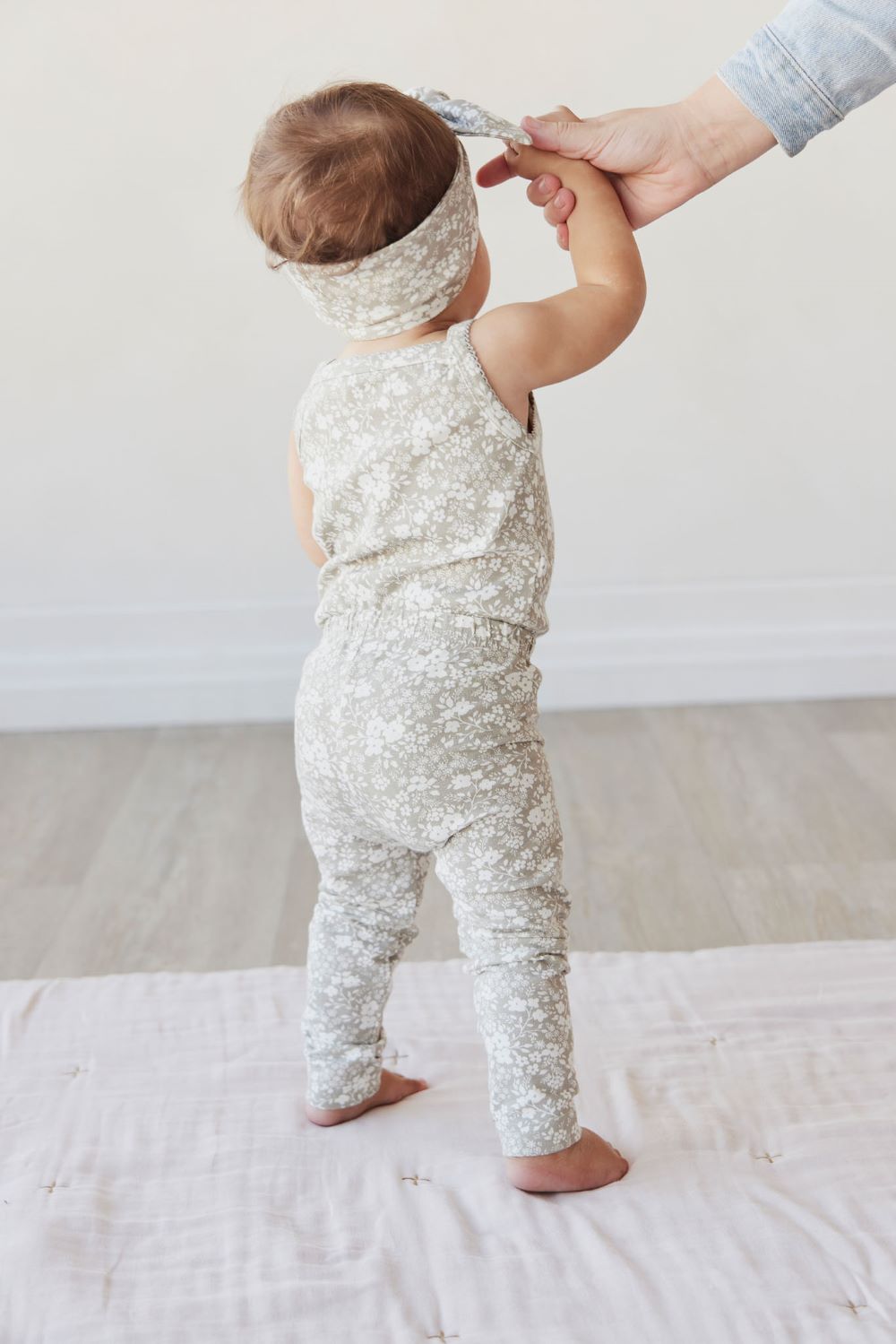 Jamie Kay - Organic Cotton Legging - Pansy Floral Mist
