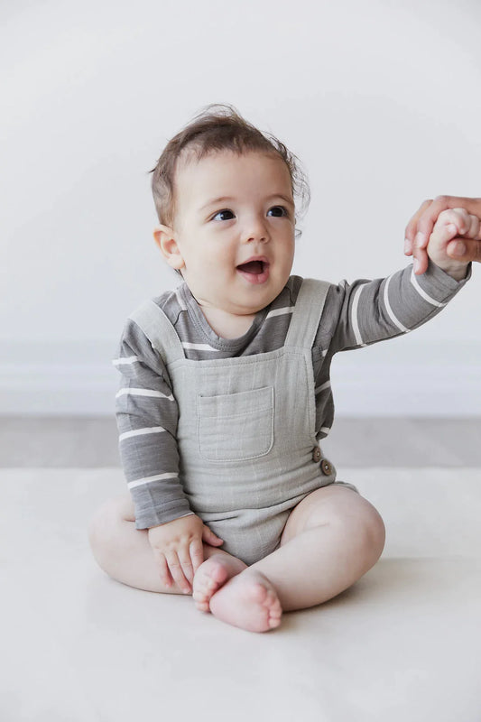 Jamie Kay - Organic Cotton Muslin Robin Overalls - Moss