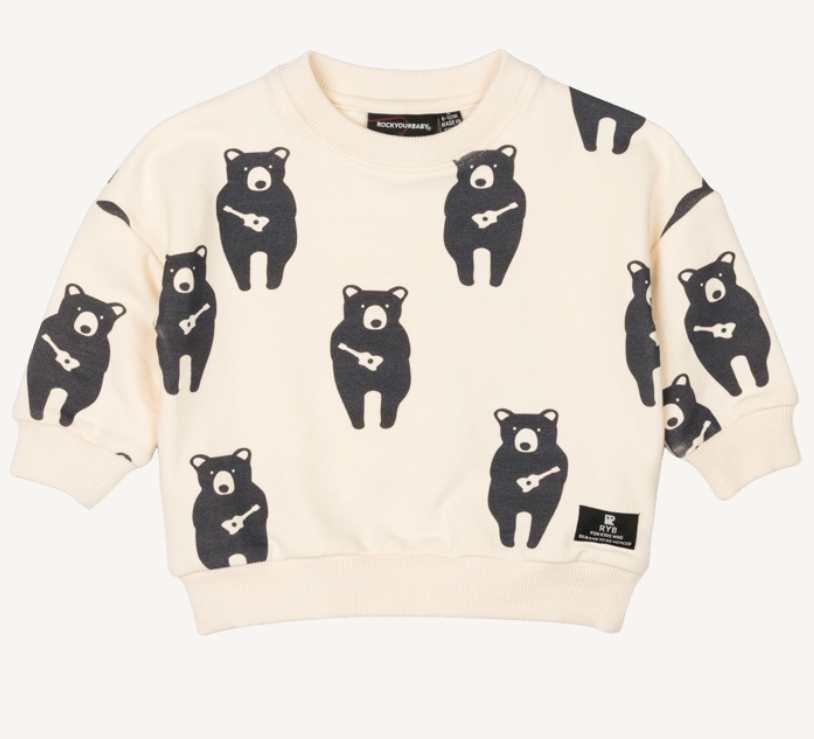 Rock Your Baby - Guitar Bear - Baby Sweatshirt