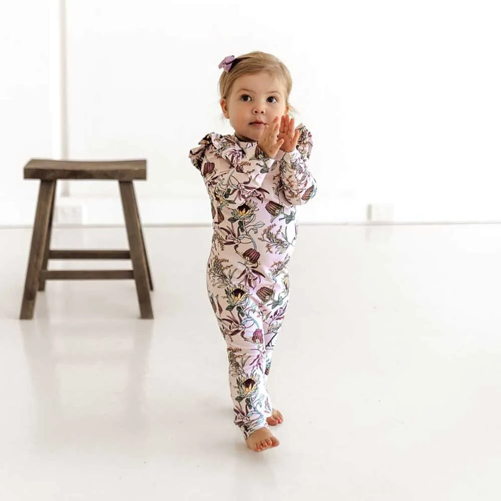 Snuggle Hunny - Organic Growsuit - Banksia