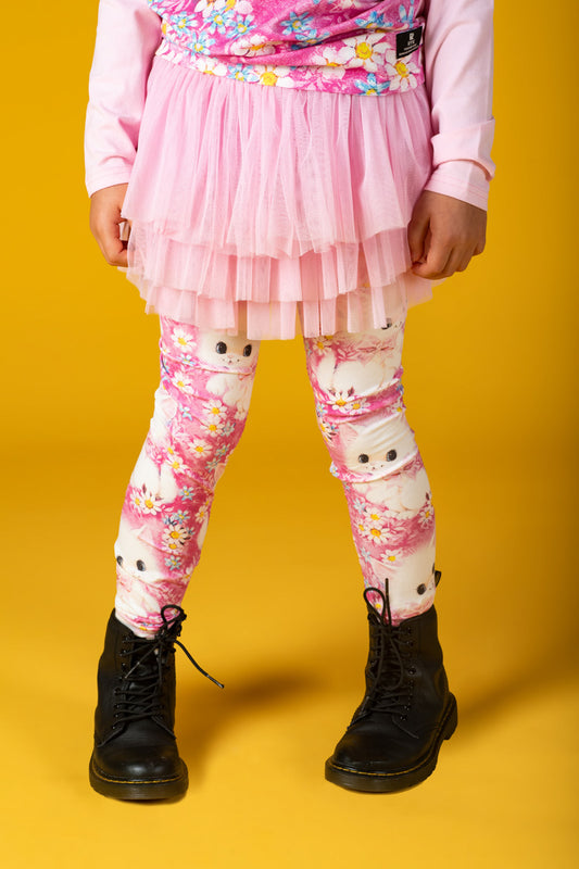 Rock Your Baby - White Kitten Circus Tights