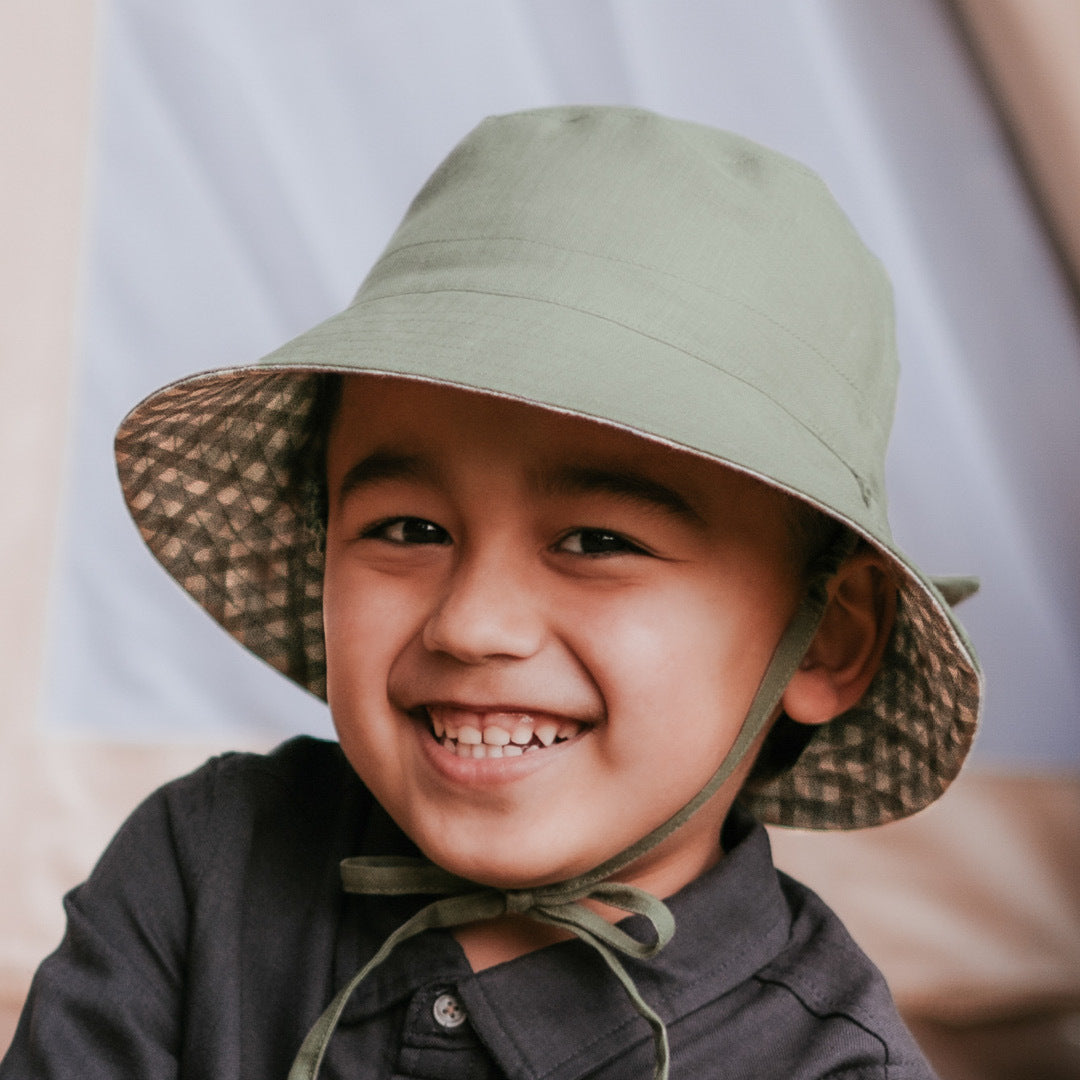 Bedhead Hats - 'Explorer' Kids Classic Bucket Hat - Noah / Moss