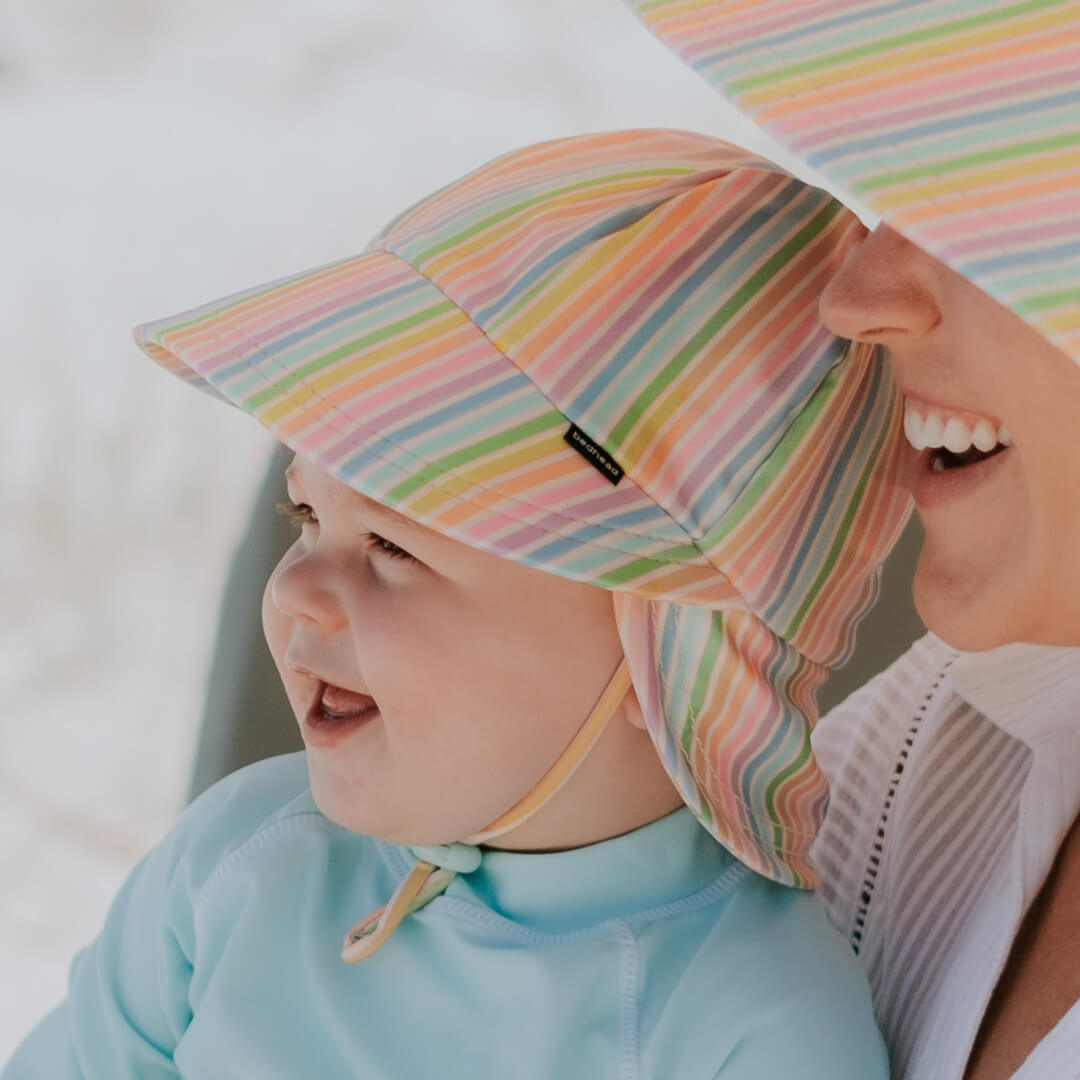 Bedhead Hats - Kids Swim Legionnaire Hat - Rainbow