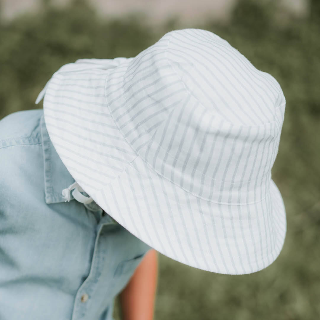 Bedhead Hats - 'Explorer' Kids Classic Bucket Hat - Finley / Blanc
