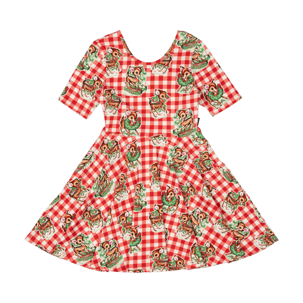 Rock Your Baby - Reindeer Joy Mabel Dress