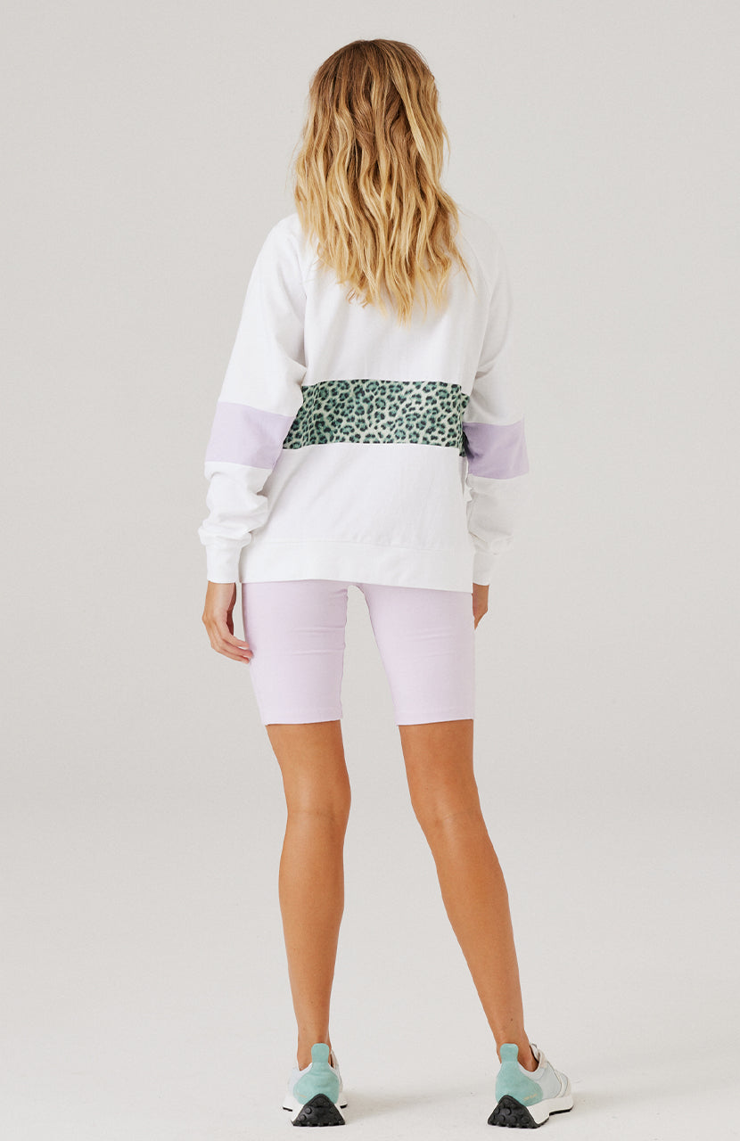 Cartel & Willow - Matilda Sweater - Sage Leopard