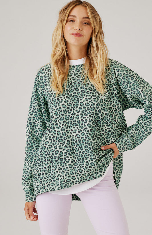 Cartel & Willow - Gigi Sweater - Leopard Sage