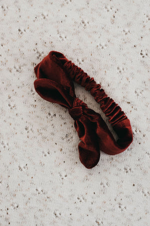 Bencer & Hazelnut - Velvet Elastic Bow - Christmas Collection 2022