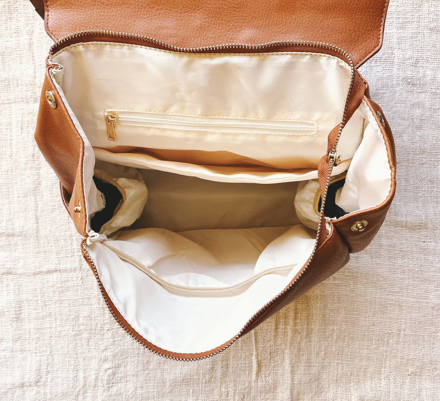 Orla & Rose - Amara Nappy Bag - Backpack - Brown