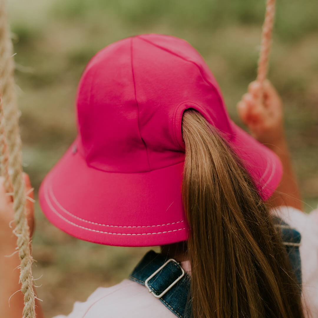 Bedhead Hats - Ponytail Bucket Sun Hat - Bright Pink