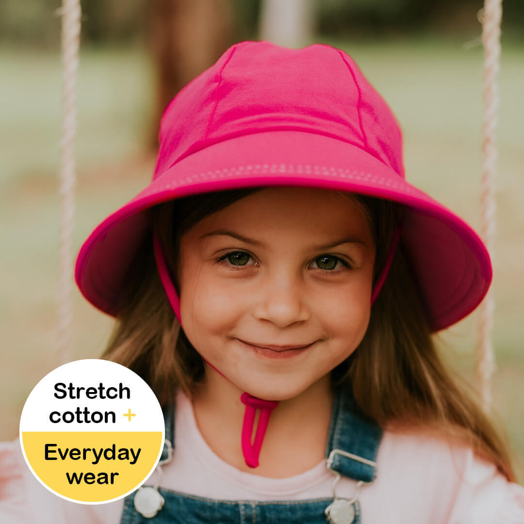 Bedhead Hats - Ponytail Bucket Sun Hat - Bright Pink