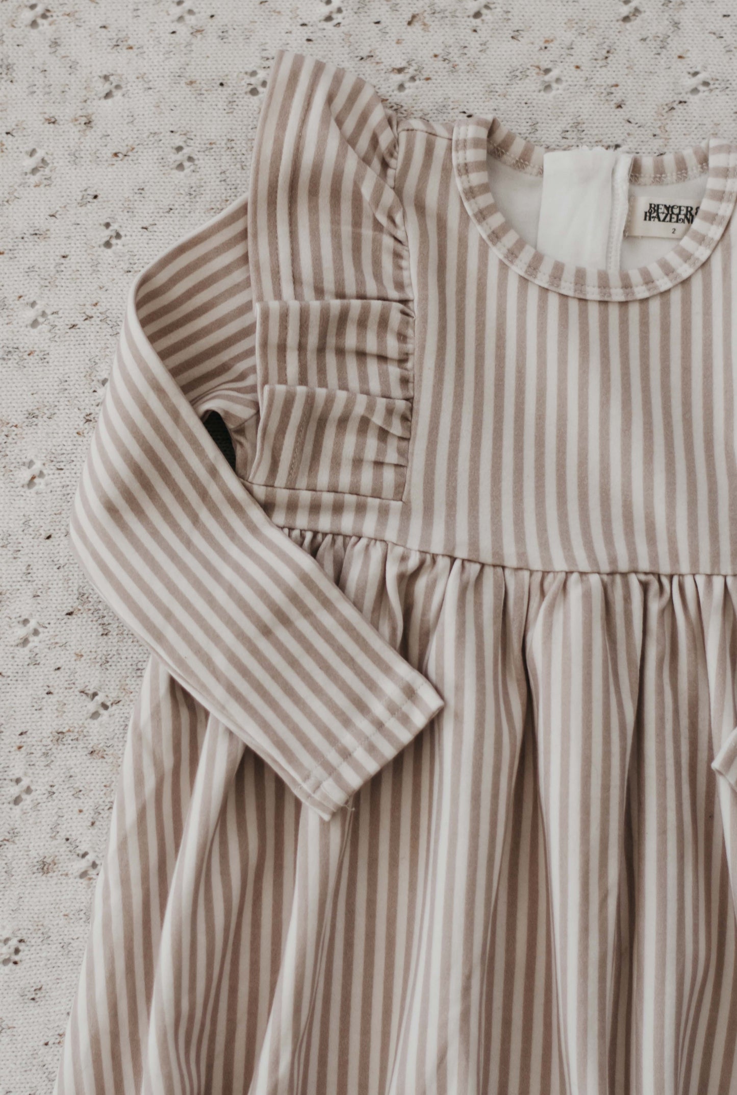 Bencer & Hazelnut - Long Sleeve Stripe Dress