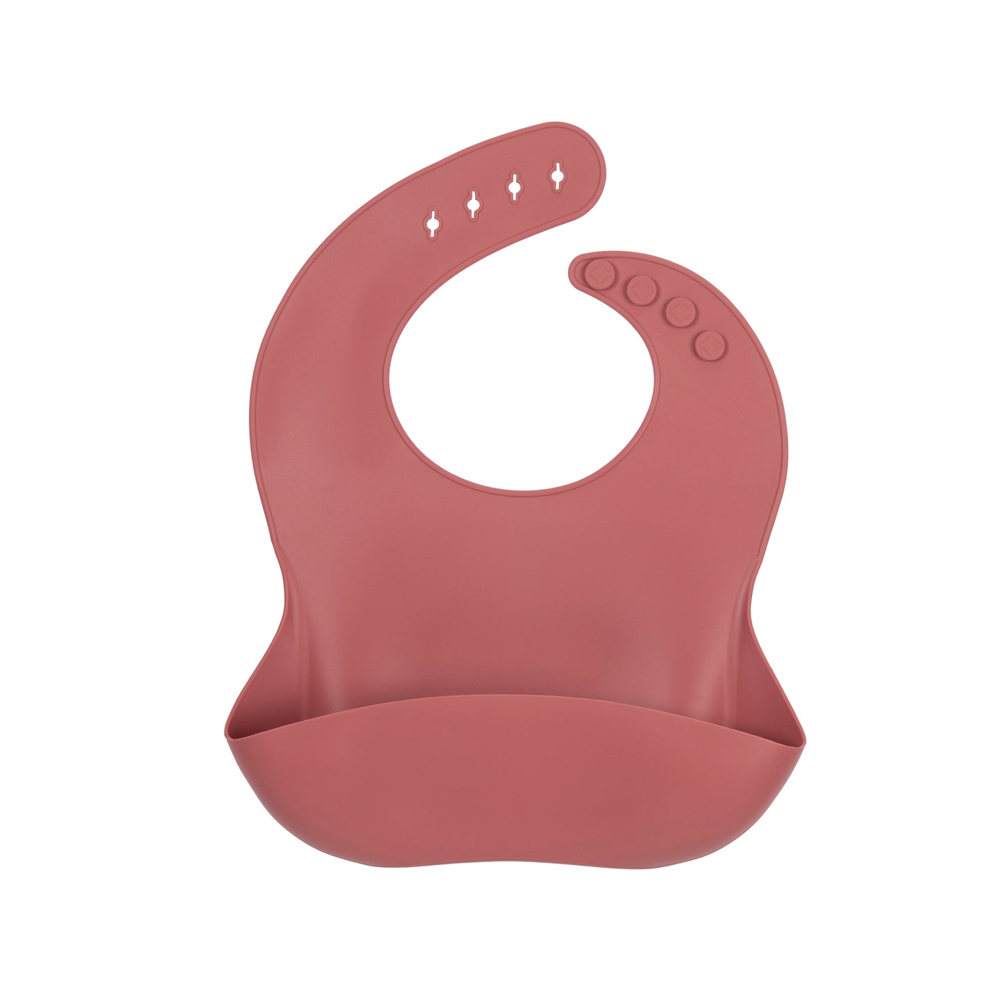 My Little Silicone Bib - Warm Pink