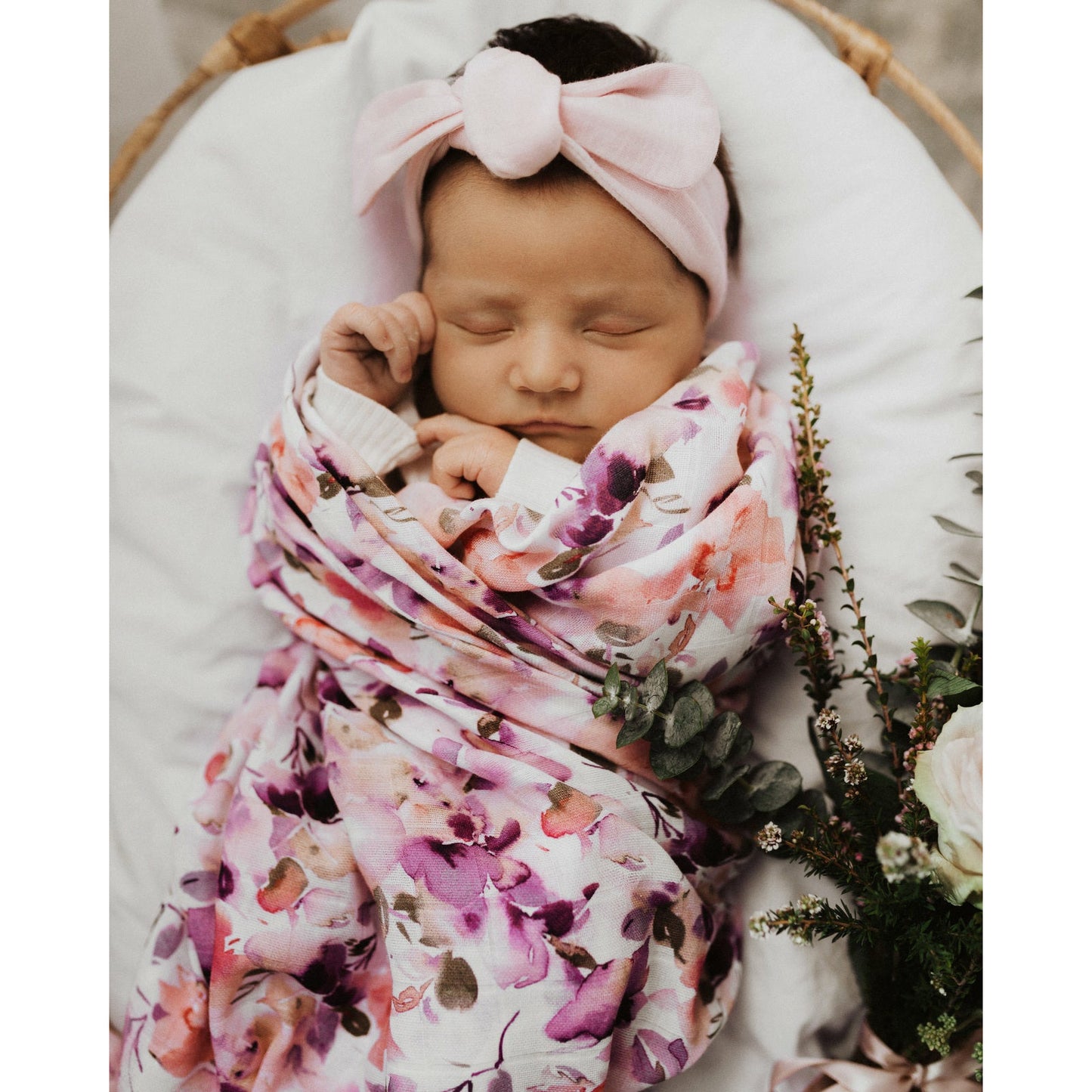 Blushing Beauty Organic Muslin Wrap