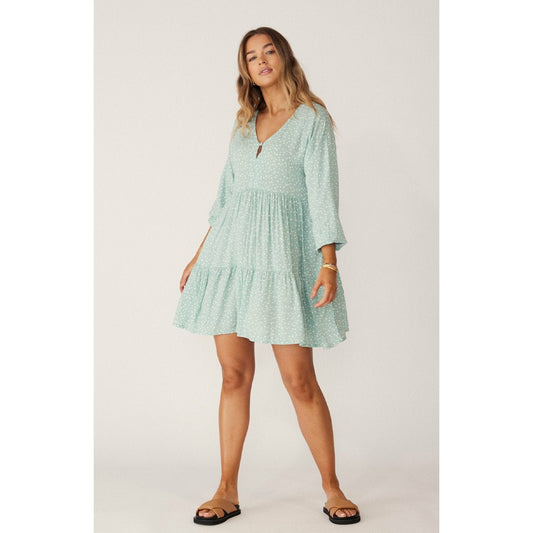 Cartel & Willow - Cali Women's Mini Dress - Seafoam