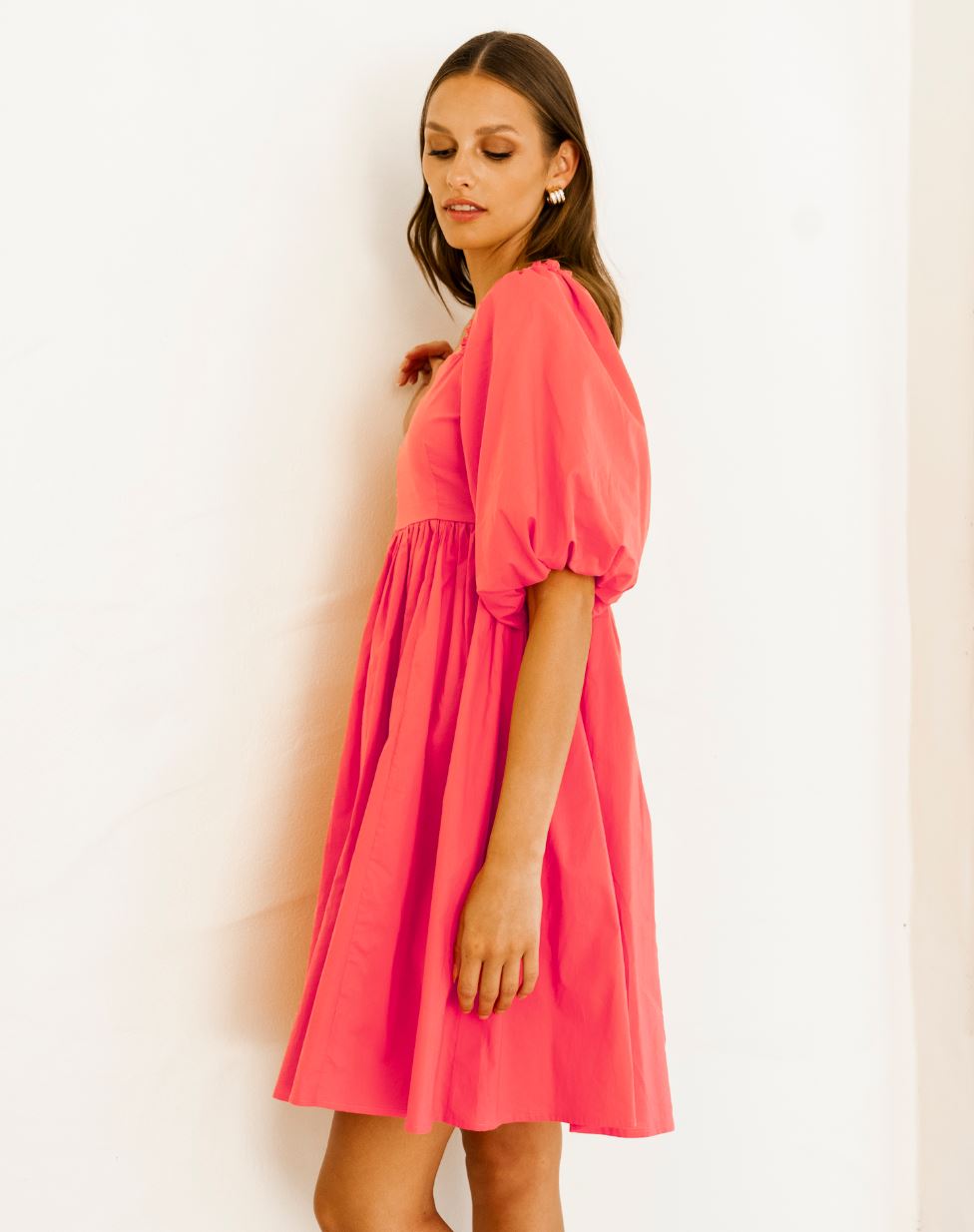 Mishka Baby Doll Dress - Watermelon