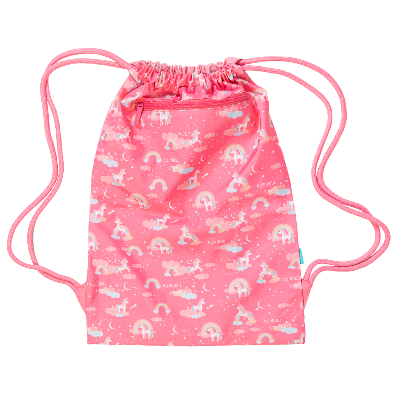 Big Drawstring Bag - Rainbow Unicorn
