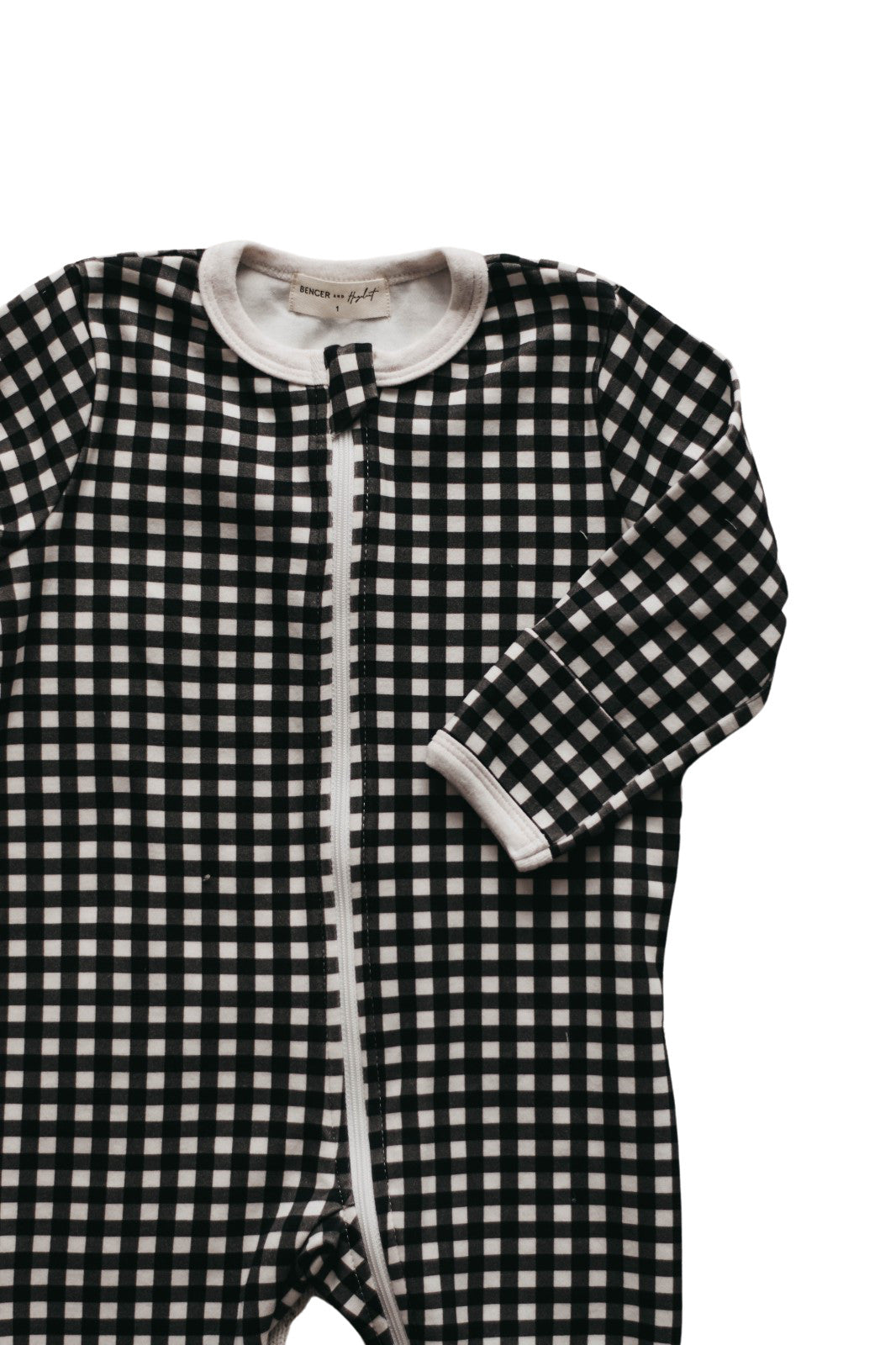 Bencer & Hazelnut - Zip Suit - Black Gingham