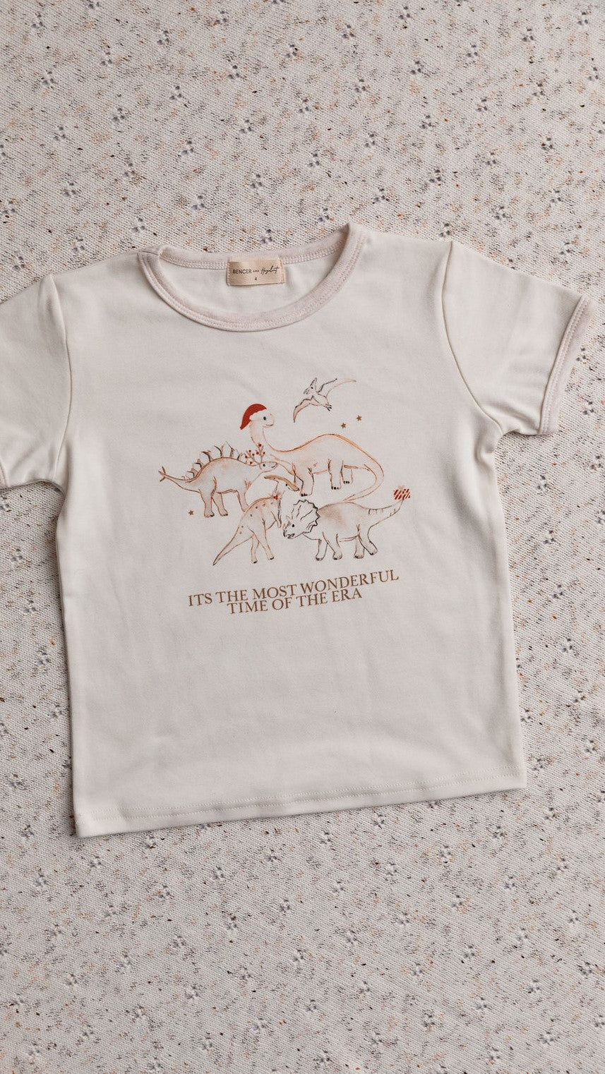 Bencer & Hazelnut - Most Wonderful time of the Era - Dino Tee/Bodysuit - Neutral