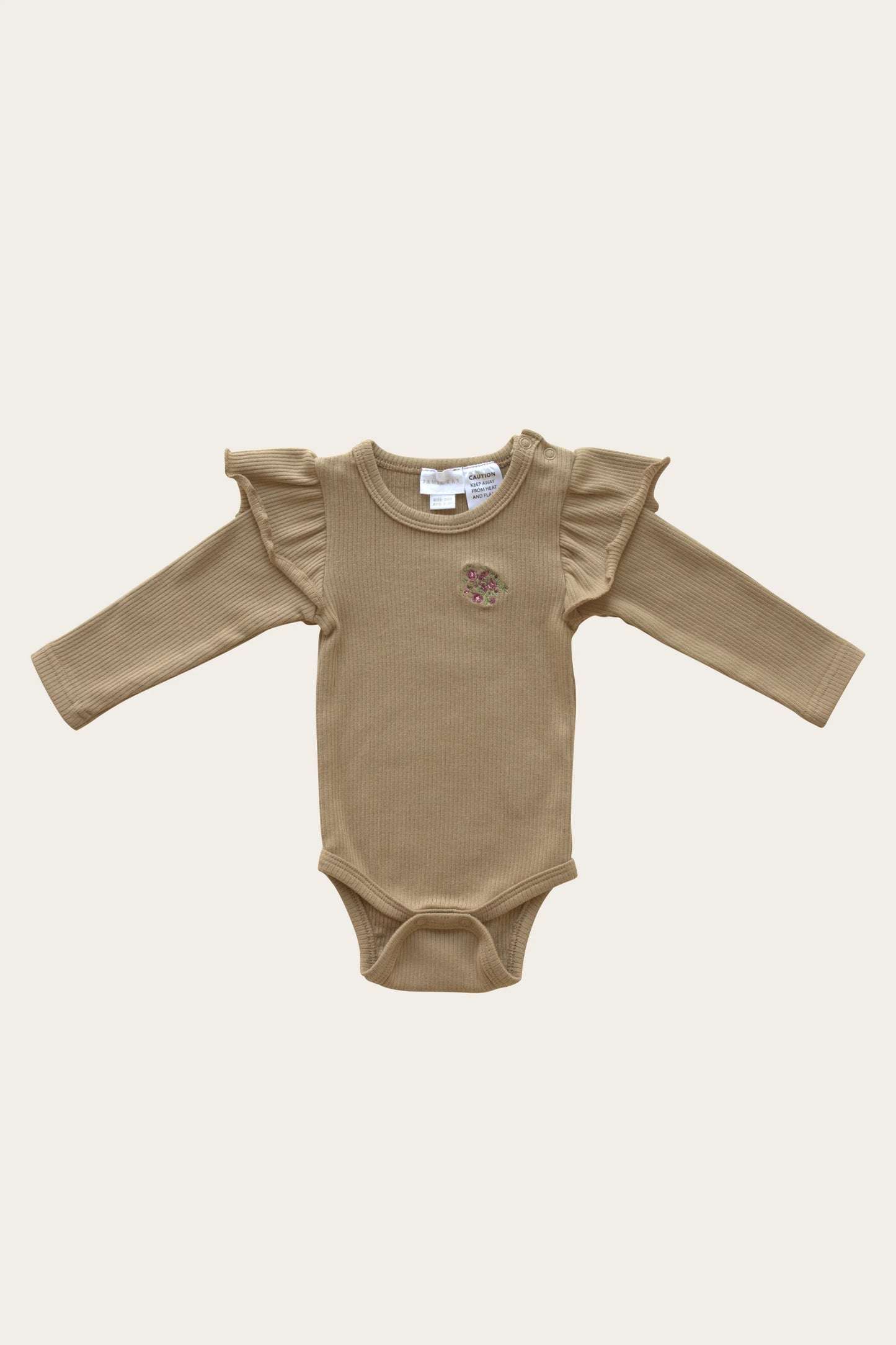 Jamie Kay - Rib Frill Bodysuit - Putty