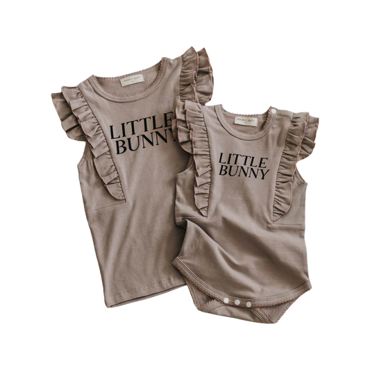 Bencer & Hazelnut - Mushroom Frill Tee/Onsie