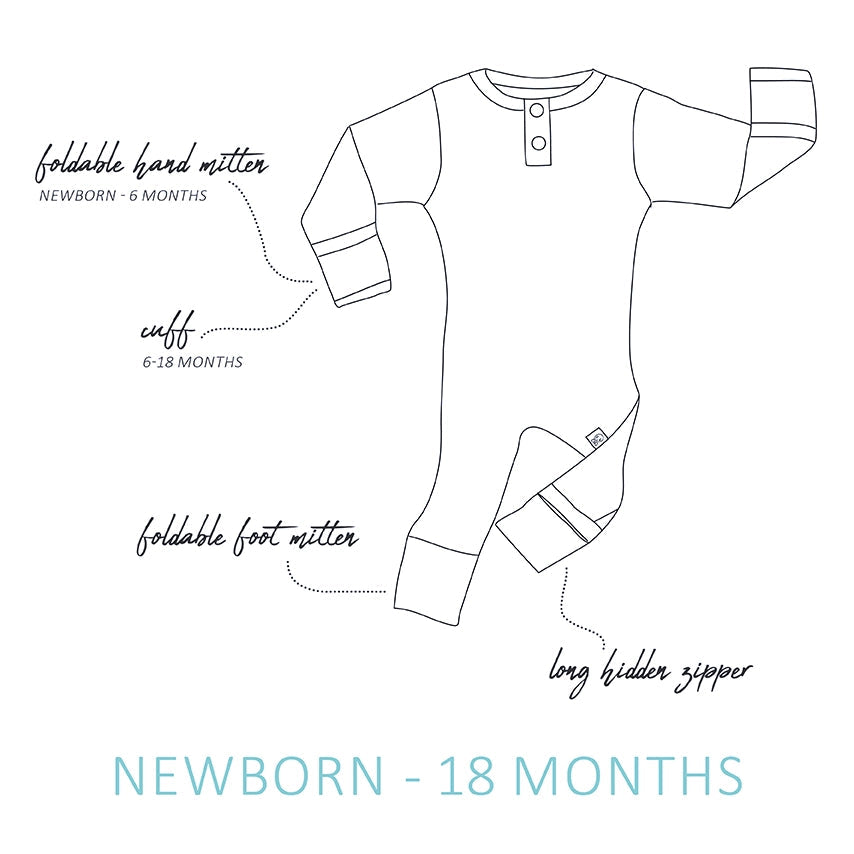 Snuggle Hunny Kids - Rose Growsuit