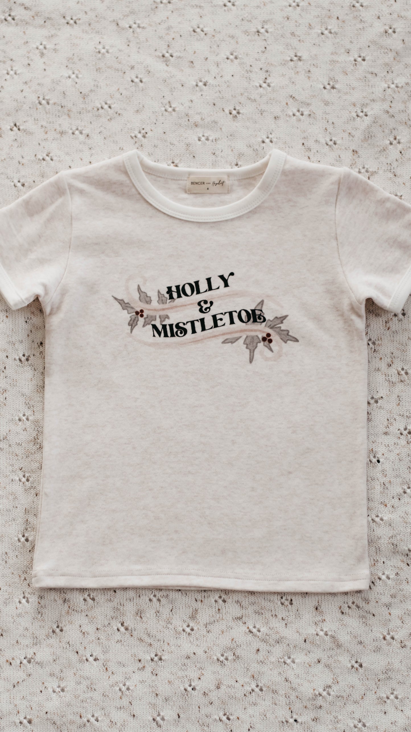 Bencer & Hazelnut - Holly & Mistletoe Bodysuit/Tee