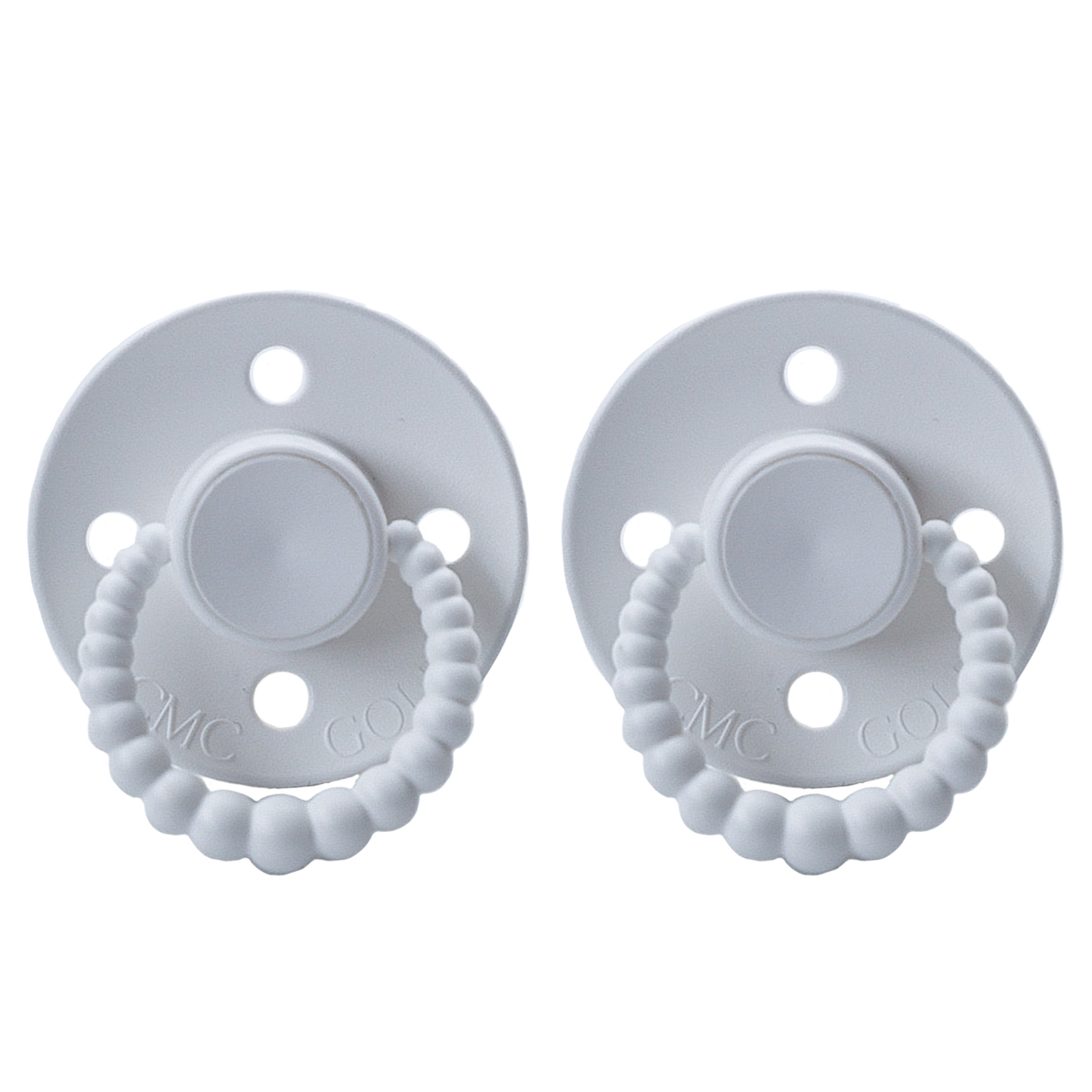 CMC Gold Dummies - Bubble Dummies - Vented Teat - White - 2 Pack