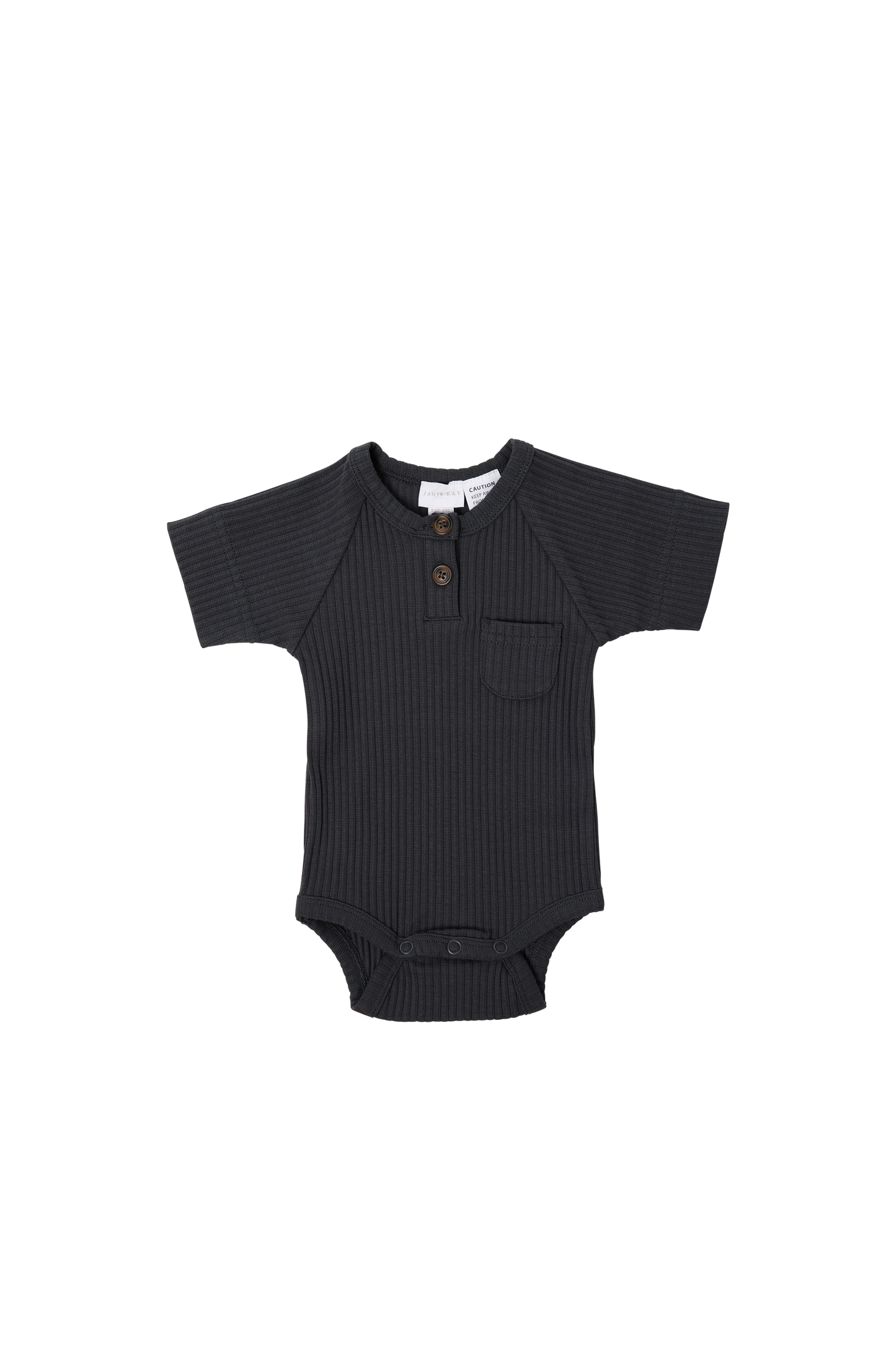 Jamie Kay - Wide Rib Hugo Short Sleeve Bodysuit - Lunar