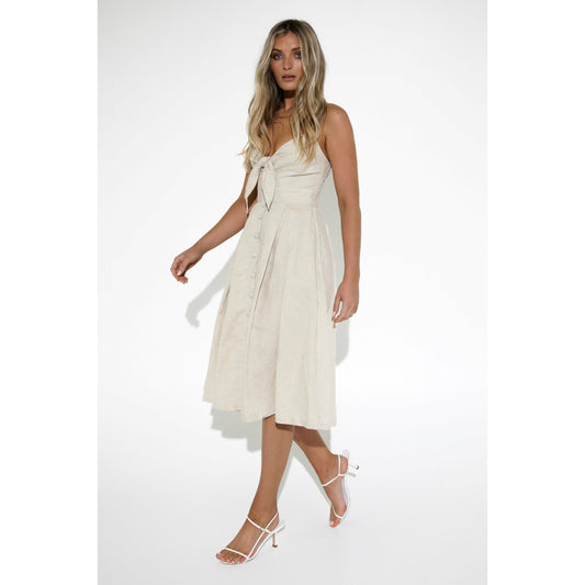 Kiara Midi Dress - Sand