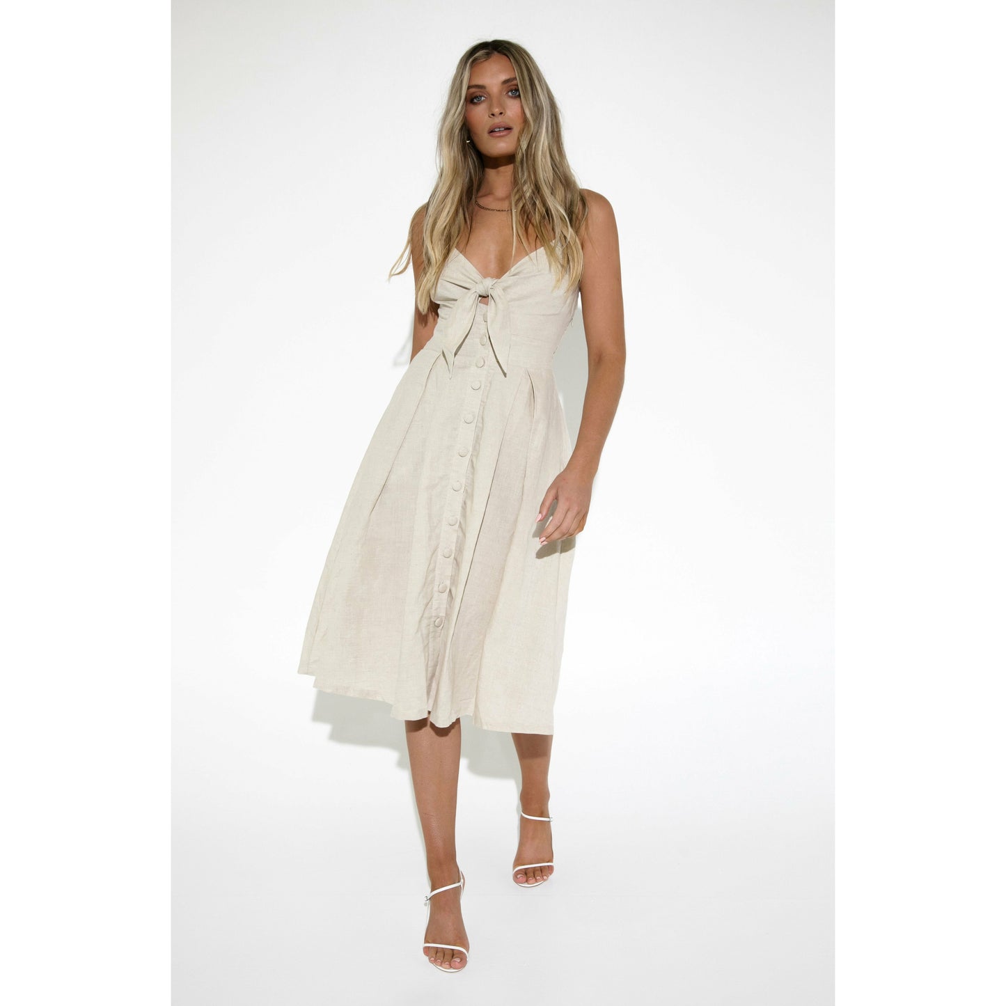 Kiara Midi Dress - Sand
