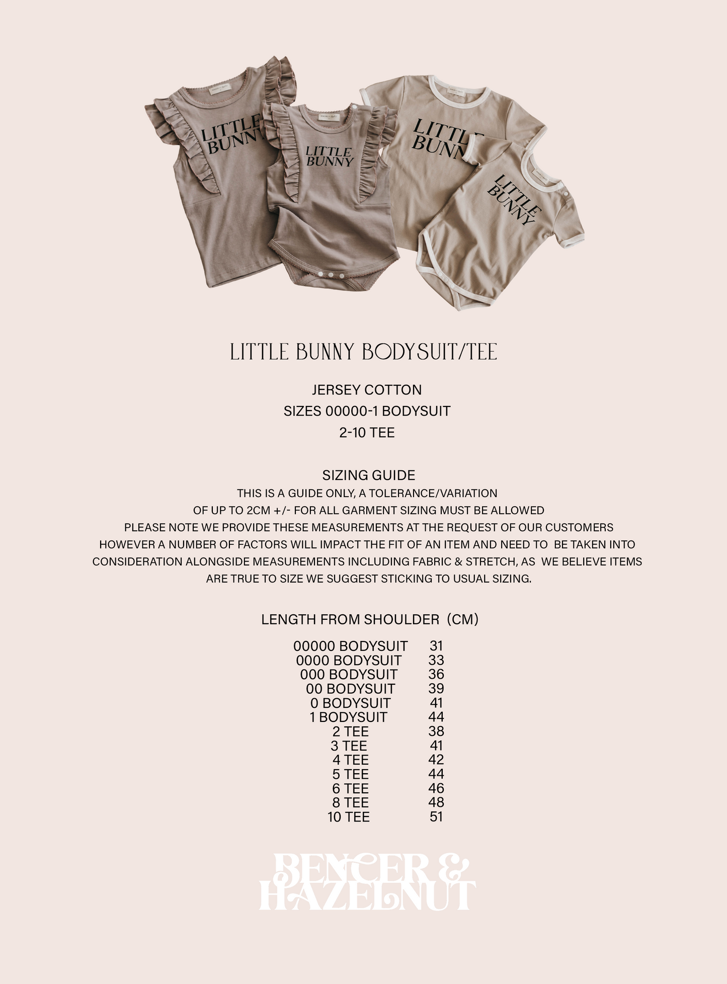 Bencer & Hazelnut - Mushroom Frill Tee/Onsie