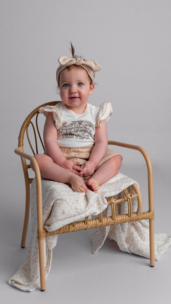 Bencer & Hazelnut - Most Wonderful time of the Year - Tee/Bodysuit - Pink Frill