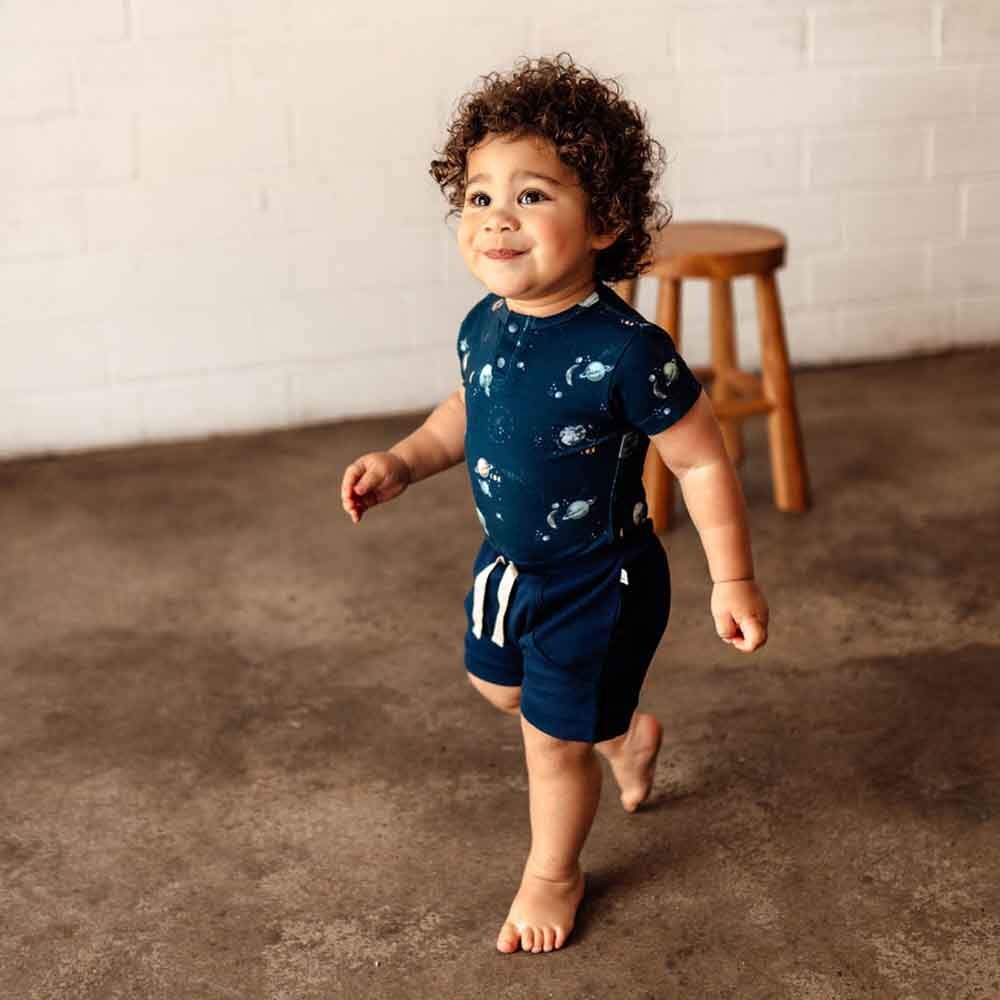 Snuggle Hunny Kids - Milky Way Short Sleeve Bodysuit