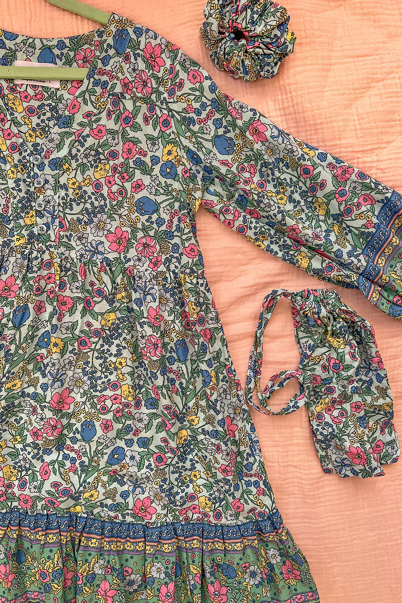 Zaniboda - Daisy Days Kids Mini Dress Set in Bloom