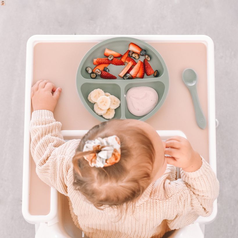 My Little Plate & Fork Set - Sage