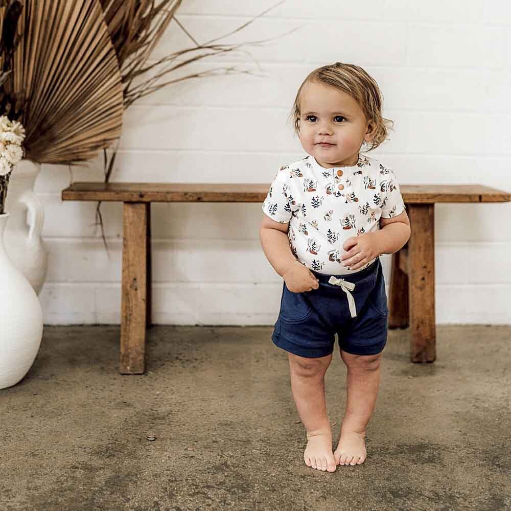 Snuggle Hunny Kids - Organic Shorts - Navy