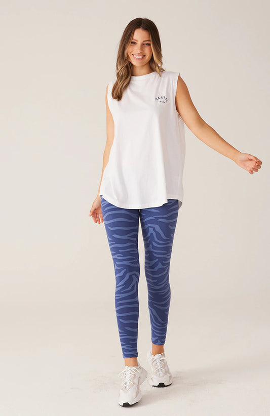 Cartel & Willow - Pixie Legging - Denim Zebra