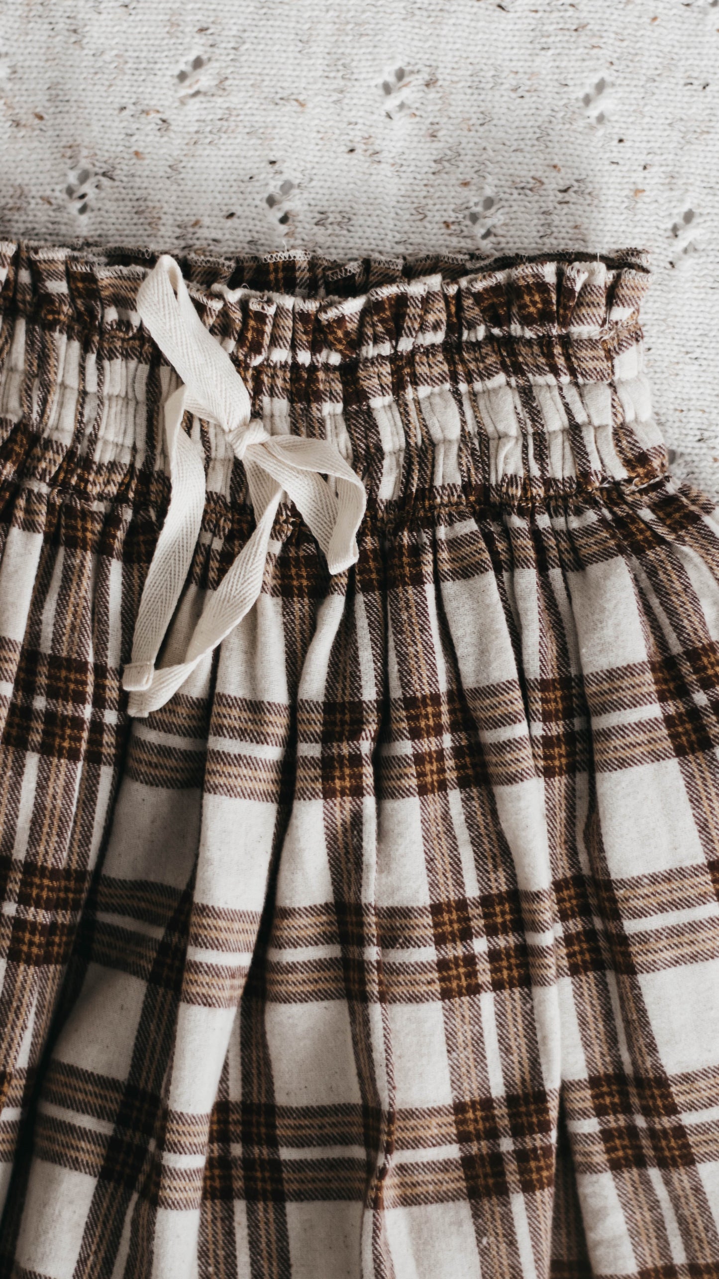 Bencer & Hazelnut - Daddy's Little Love Plaid Skirt