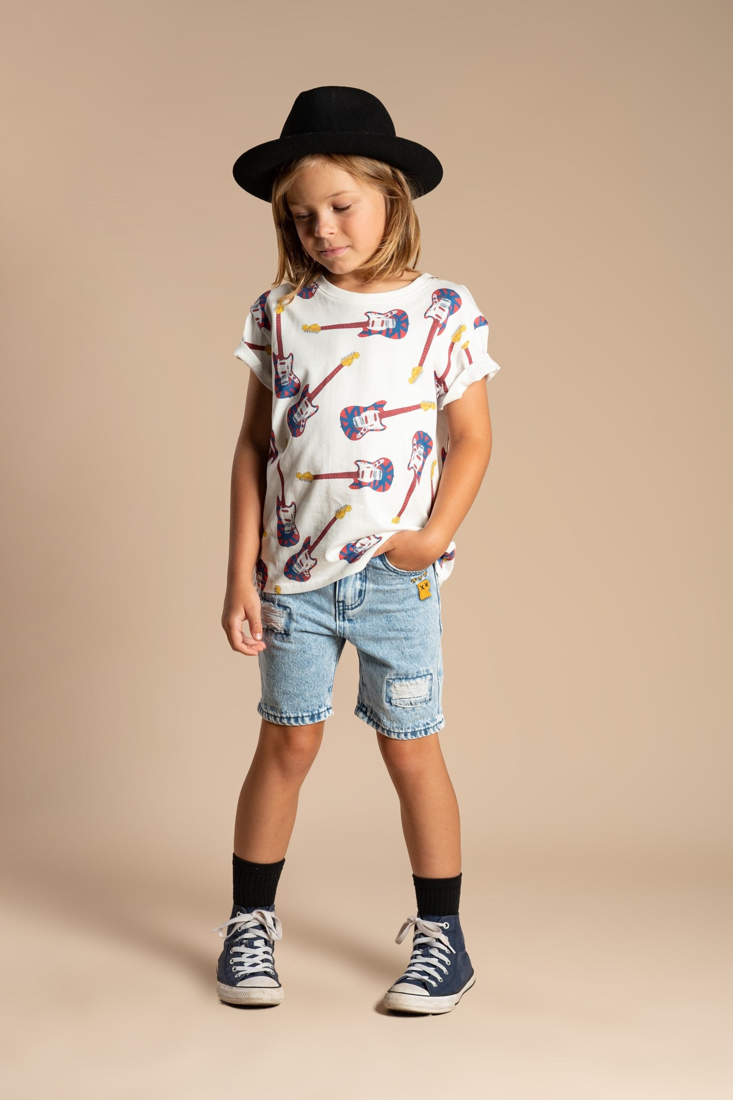 Rock Your Baby - Indigo Ripped Denim Shorts