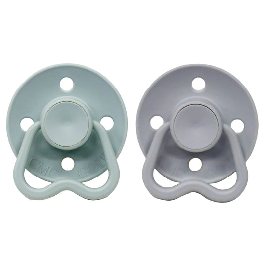 CMC Gold Dummies - Hold Me Dummy - Cherry Vented Teat - Sage/Light Grey
