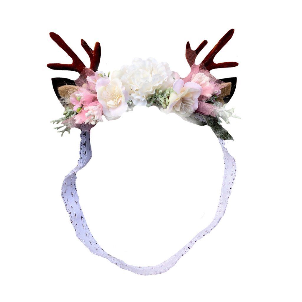 Sherbet Christmas Reindeer Blossom Elastic