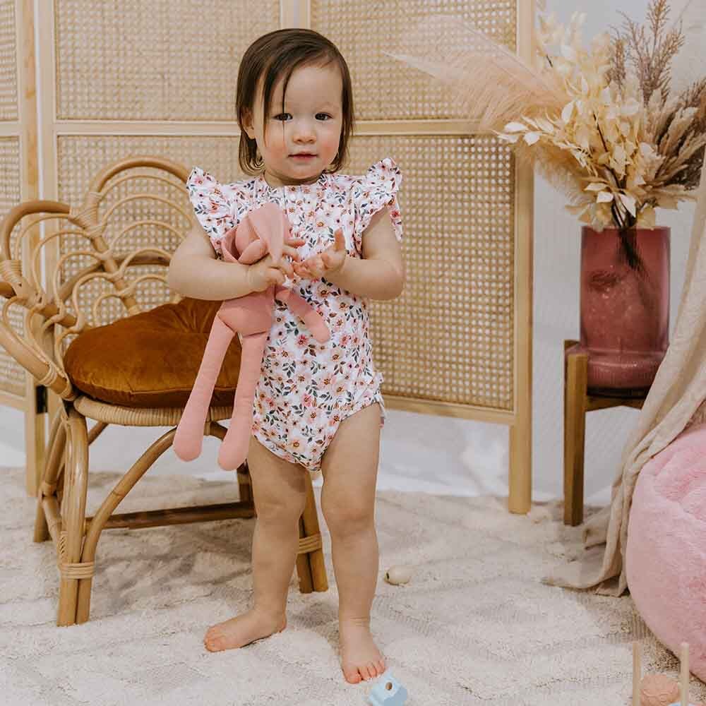 Snuggle Hunny Kids - Short Sleeve Bodysuit - Spring Floral