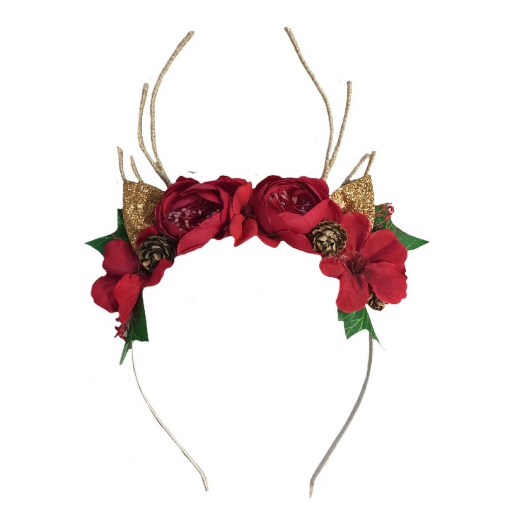 Woodlands Reindeer Blossom Headband