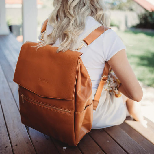 Orla & Rose - Amara Nappy Bag - Backpack - Brown