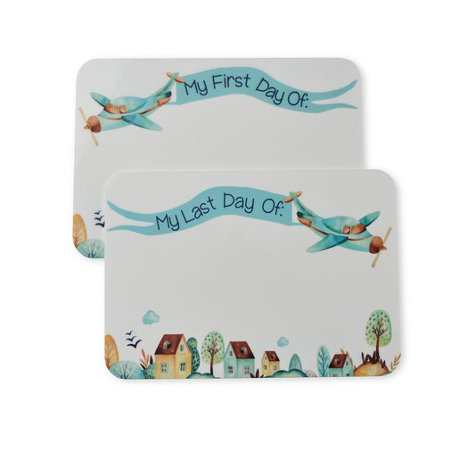First Day/Last Day Reversible Board - Aeroplanes