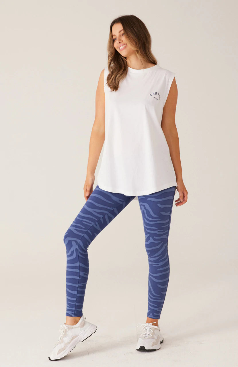 Cartel & Willow - Pixie Legging - Denim Zebra
