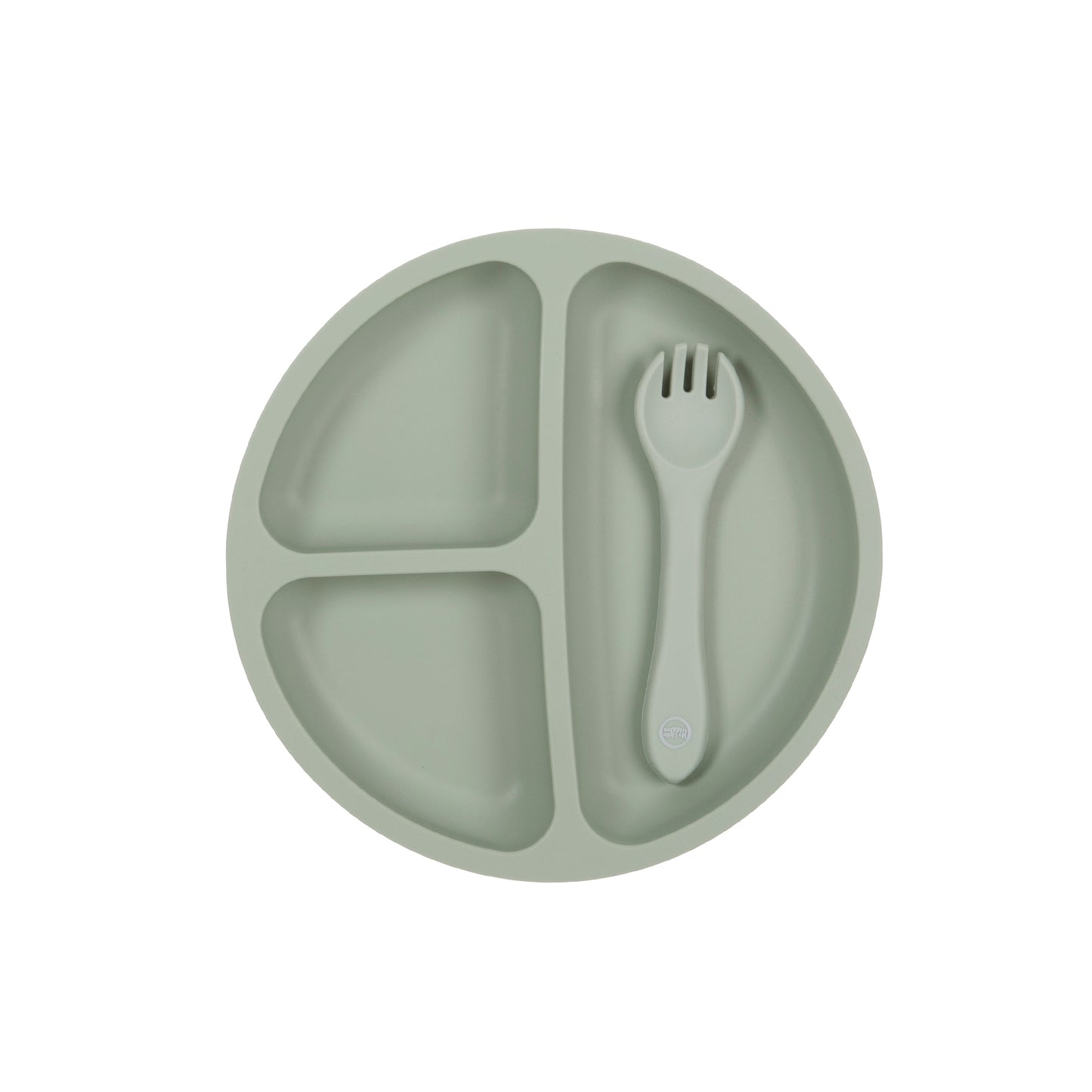 My Little Plate & Fork Set - Sage